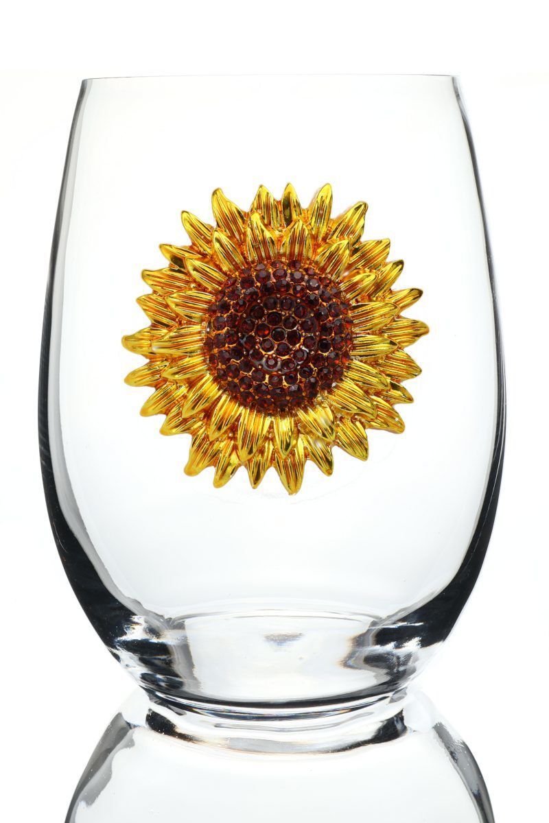 Sunflower stemless glass